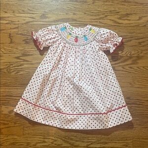 Adorable Red Polka Dot Kids Dress